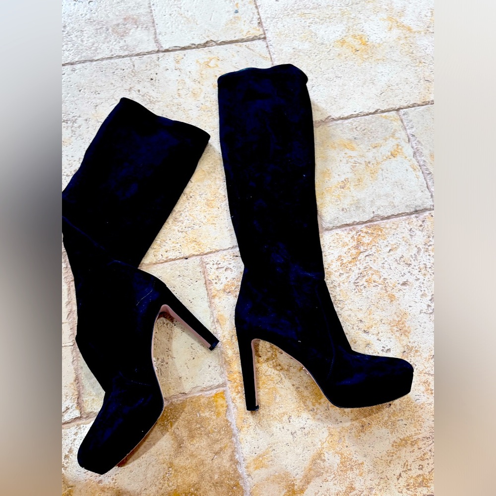Prada knee height boots